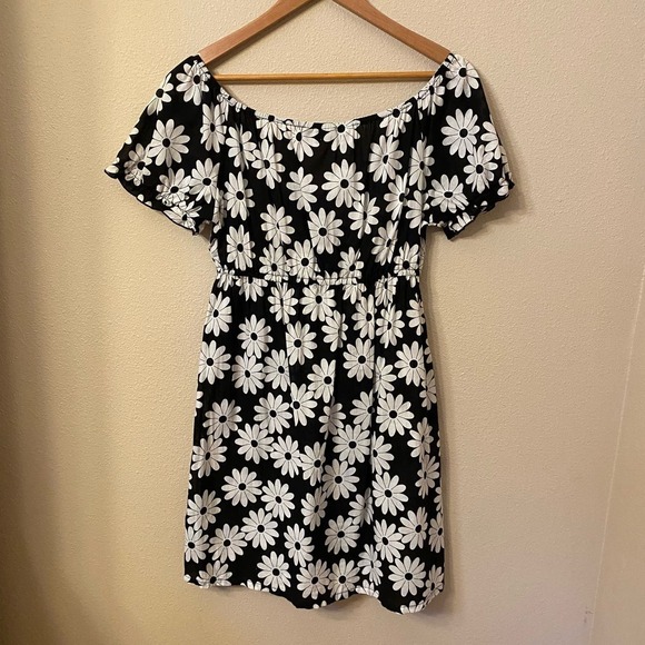 La Blanca Cotton Daisy Floral Ditsy Swim Cover Up Short Dress Women's M Boho - Picture 8 of 11